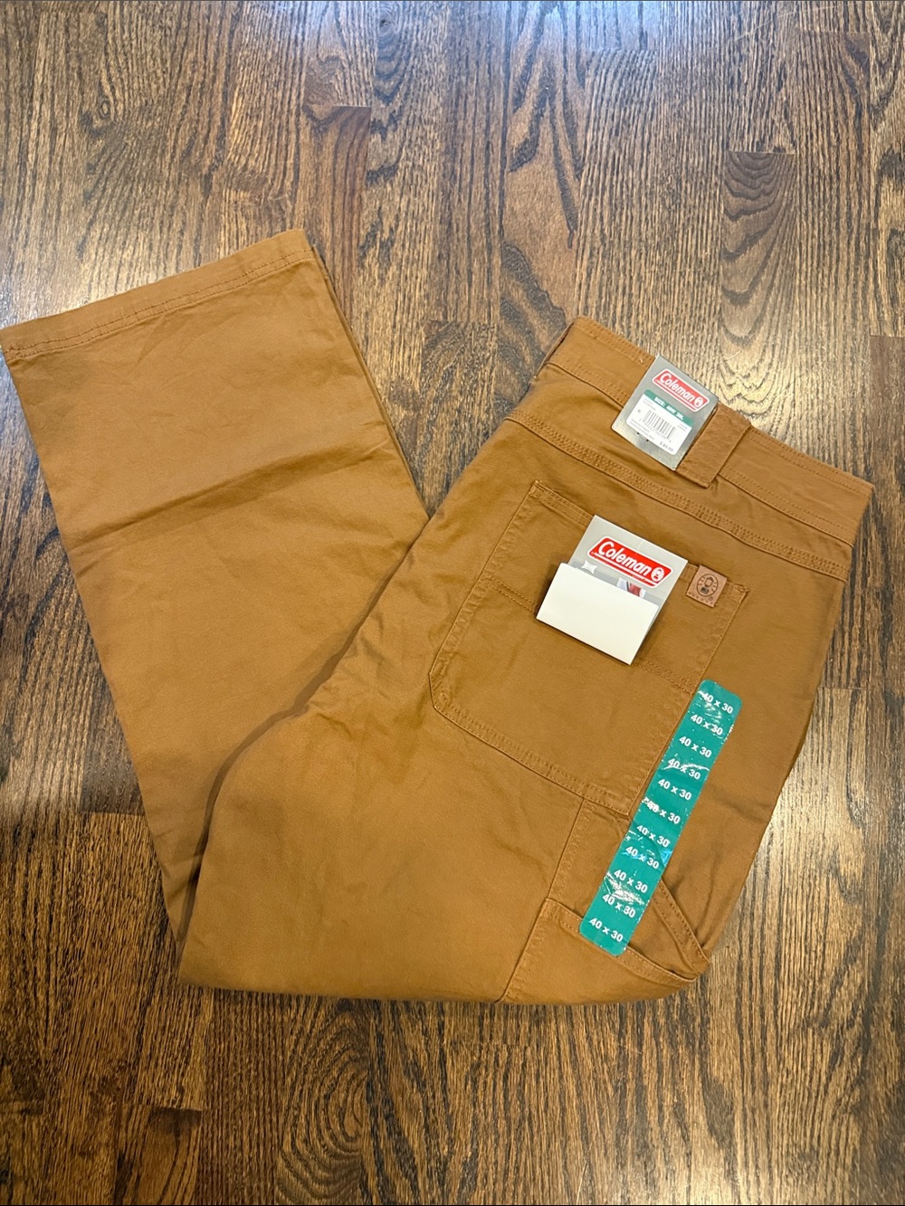 Coleman Men's Tan Work Chinos 40x30
